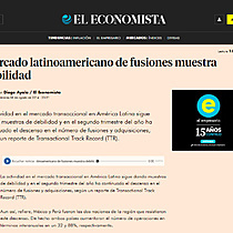 Mercado latinoamericano de fusiones muestra debilidad